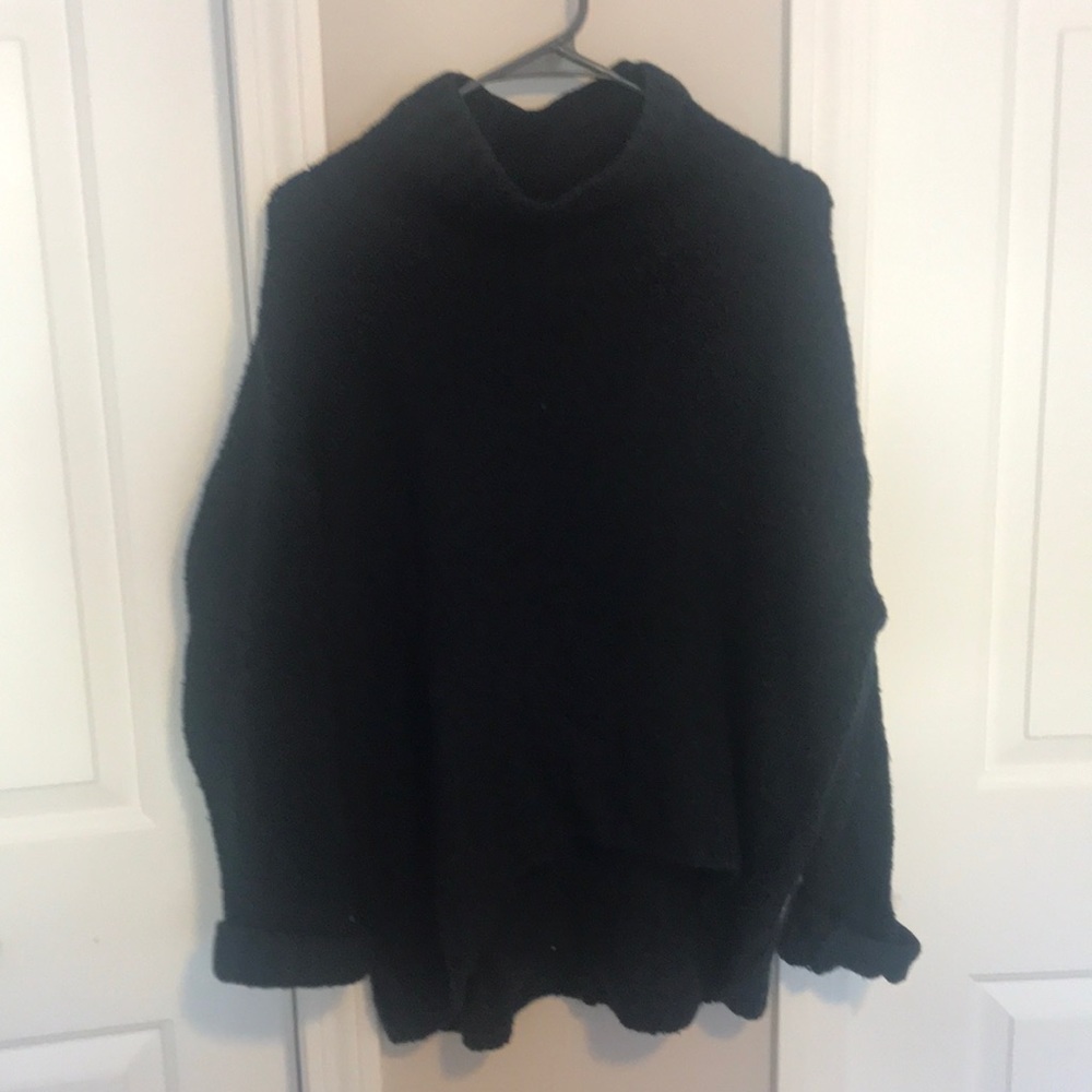 H&M navy mock neck sweater size S